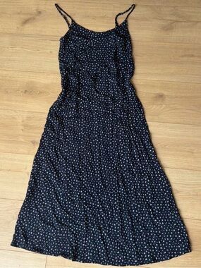 knee length dresses for ladies Brandy Melville Floral Slip Dress, Blue/White Womens O/S main image 1